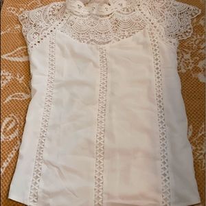 Elegent White Lace Blouse
